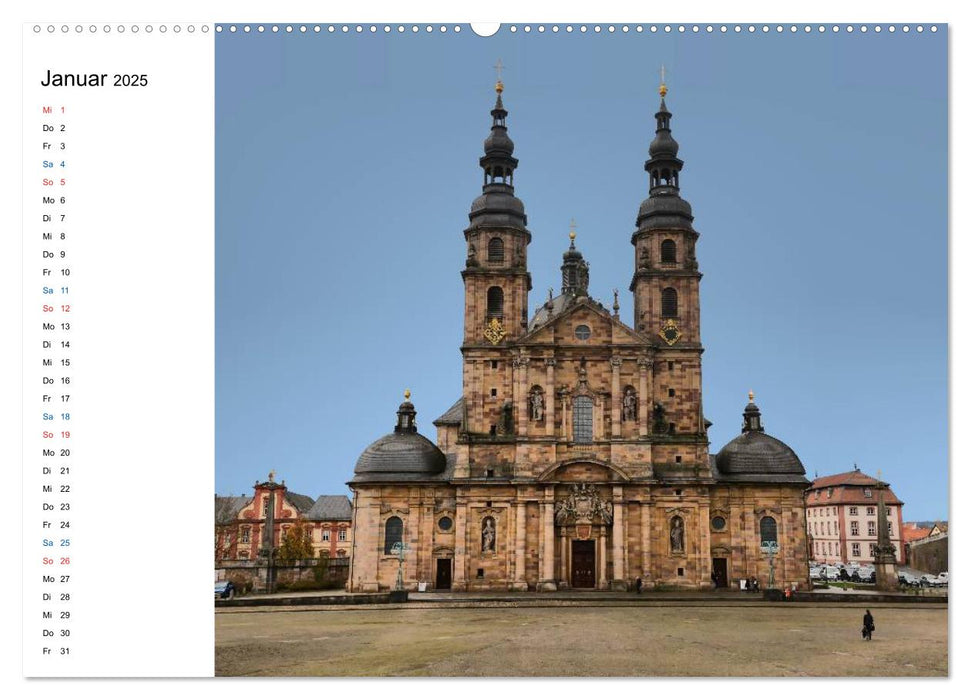 Fulda - die Barockstadt (CALVENDO Premium Wandkalender 2025)