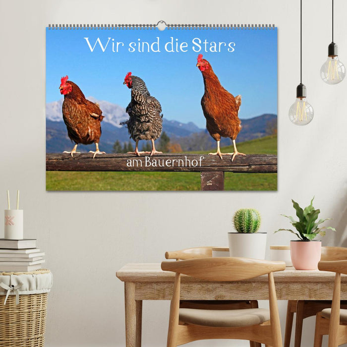 Wir sind die Stars am Bauernhof (CALVENDO Wandkalender 2025)