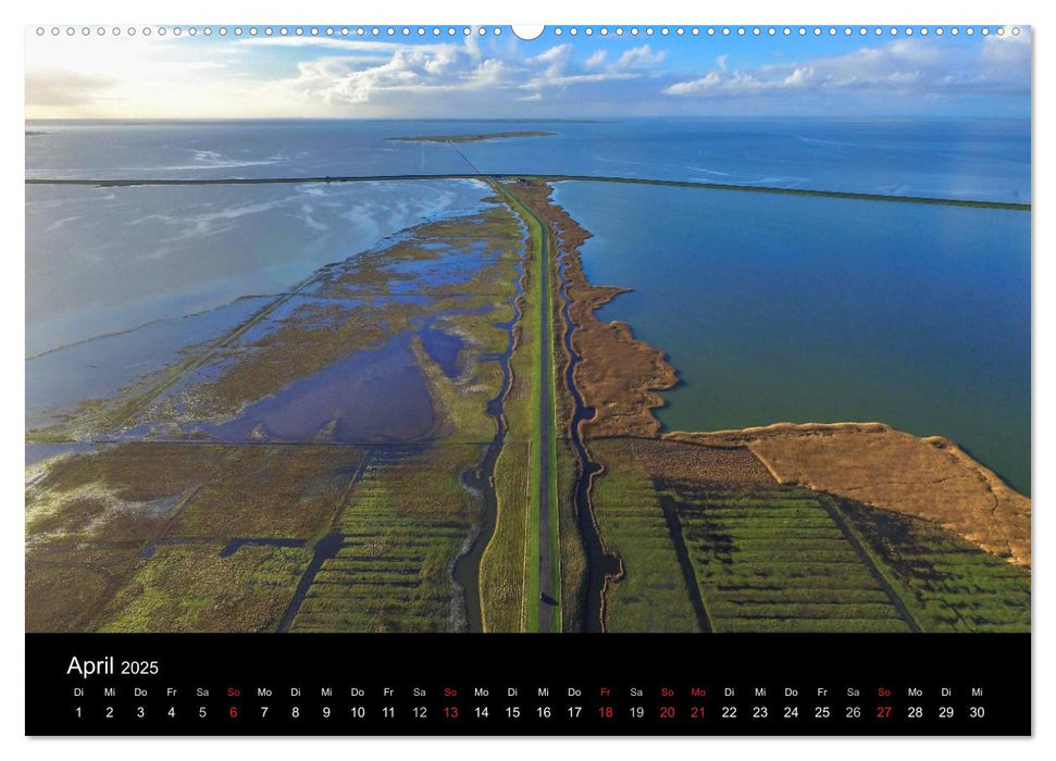 Luftaufnahmen - Faszinierendes Nordfriesland (CALVENDO Wandkalender 2025)