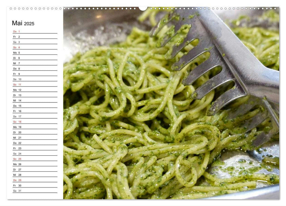 Heute gibt es Nudeln! Basta! Pasta-Impressionen (CALVENDO Premium Wandkalender 2025)