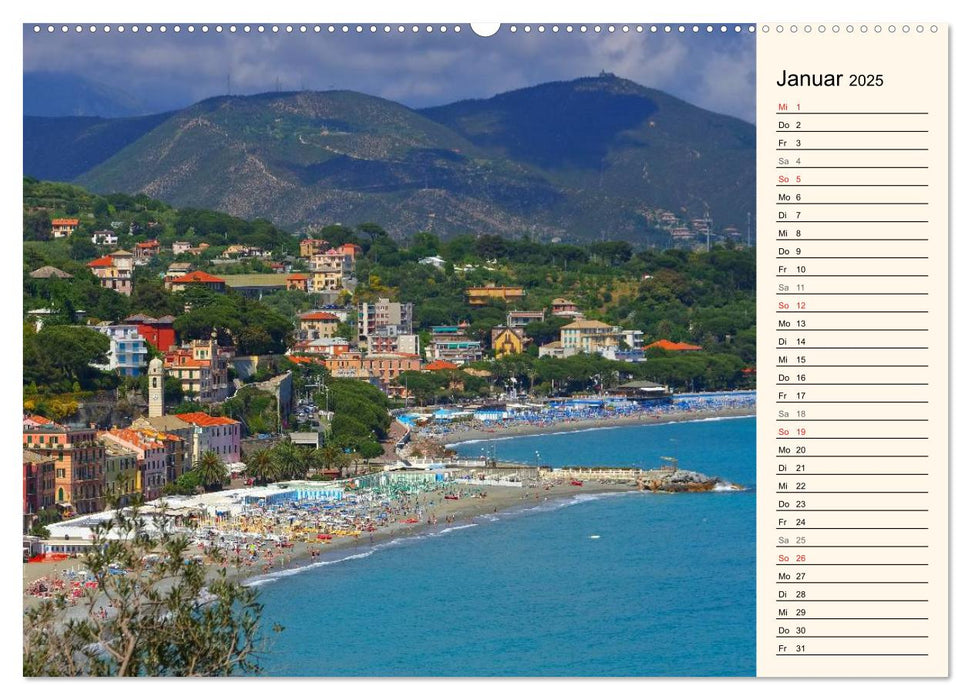 Riviera di Ponente (CALVENDO Premium Wandkalender 2025)