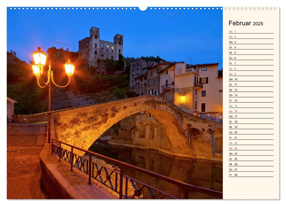 Riviera di Ponente (CALVENDO Premium Wandkalender 2025)