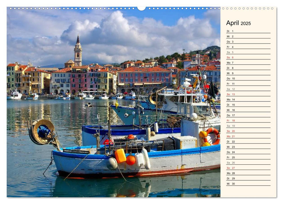 Riviera di Ponente (CALVENDO Premium Wandkalender 2025)