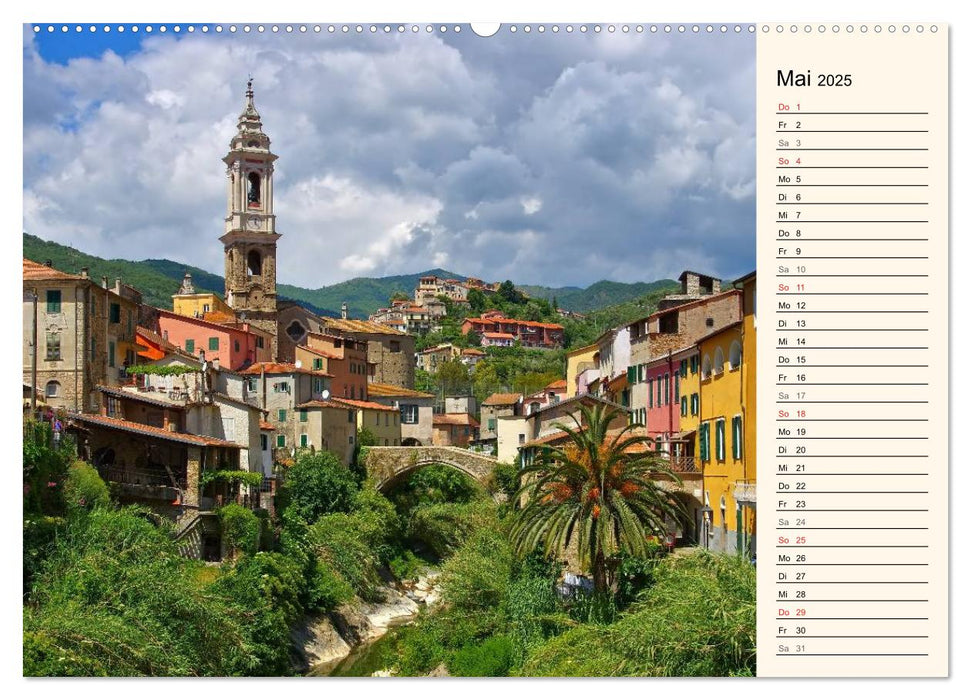 Riviera di Ponente (CALVENDO Premium Wandkalender 2025)