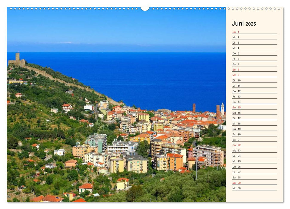 Riviera di Ponente (CALVENDO Premium Wandkalender 2025)