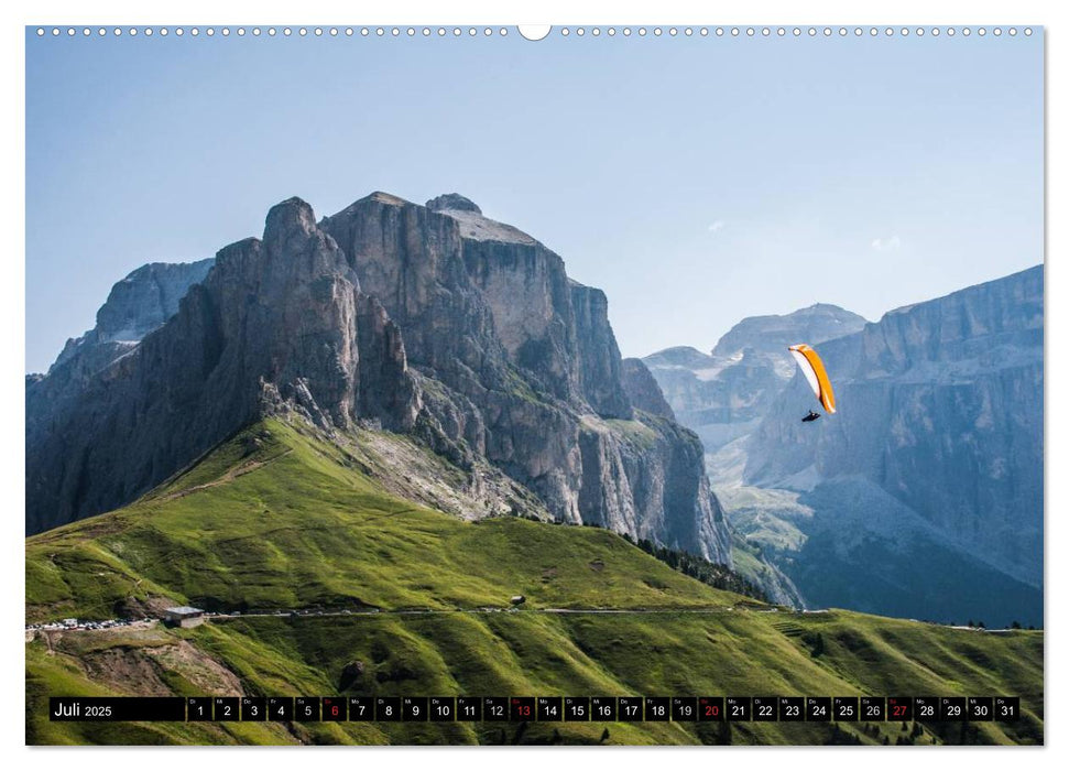 Paragliding - die Faszination des Fliegens (CALVENDO Premium Wandkalender 2025)