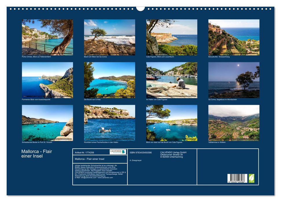 Mallorca - Flair einer Insel (CALVENDO Wandkalender 2025)