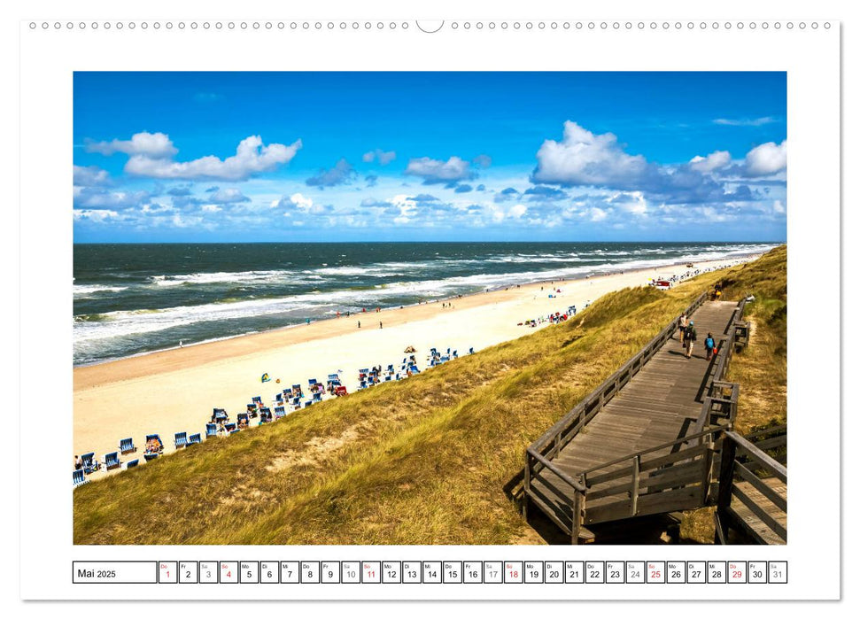 Sylt - Strandspaziergang (CALVENDO Wandkalender 2025)