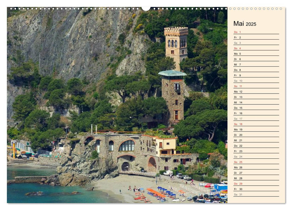 Cinque Terre - Malerische, verträumte Dörfer an der ligurischen Küste (CALVENDO Premium Wandkalender 2025)