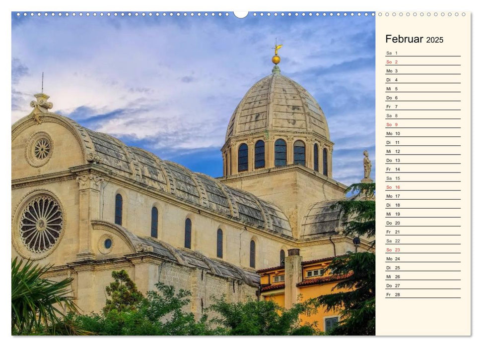 Šibenik und die Krka - Unterwegs in Mitteldalmatien (CALVENDO Premium Wandkalender 2025)