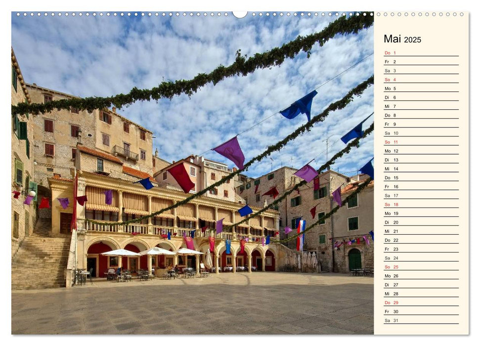 Šibenik und die Krka - Unterwegs in Mitteldalmatien (CALVENDO Premium Wandkalender 2025)