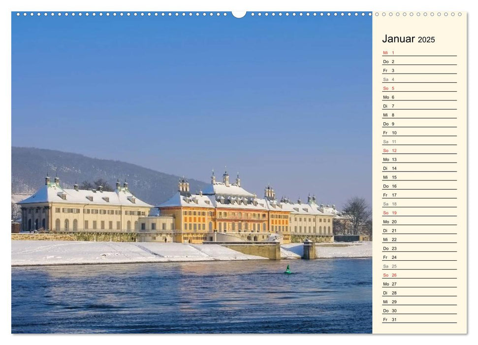 Dresden - Wunderschönes Elbflorenz (CALVENDO Premium Wandkalender 2025)