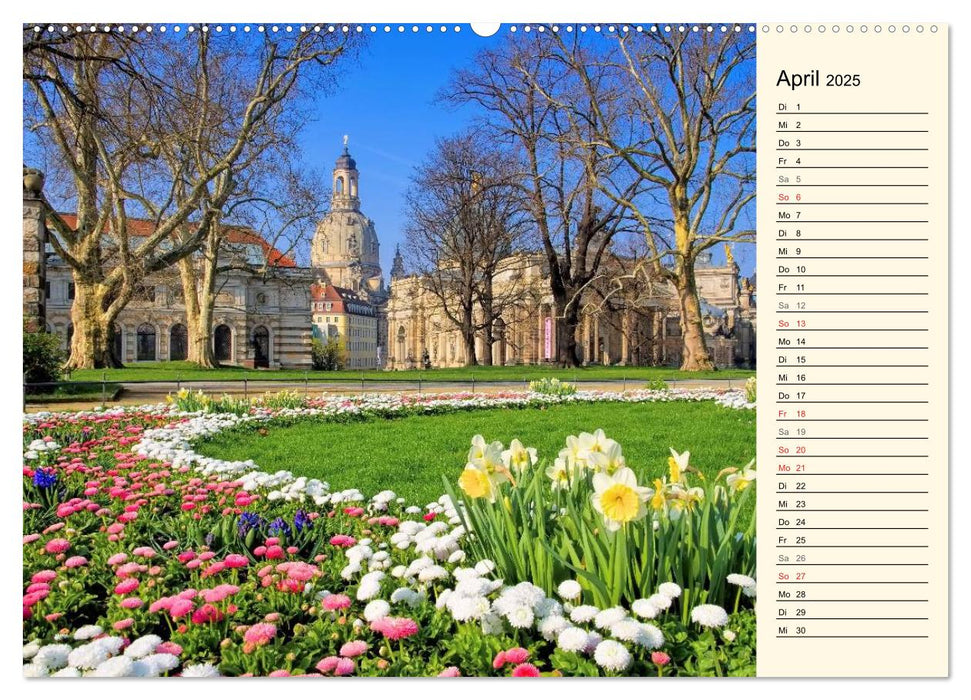 Dresden - Wunderschönes Elbflorenz (CALVENDO Premium Wandkalender 2025)