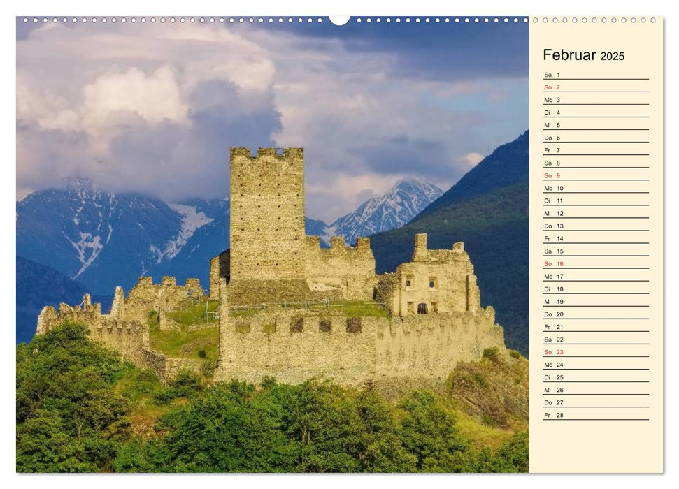 Burgen in Italien (CALVENDO Premium Wandkalender 2025)