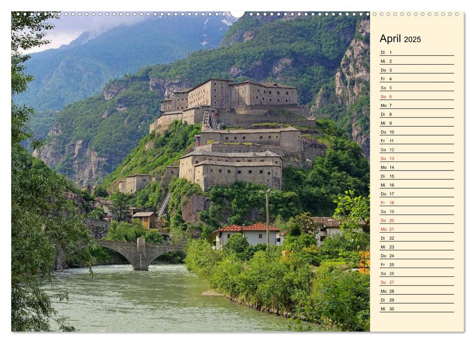 Burgen in Italien (CALVENDO Premium Wandkalender 2025)