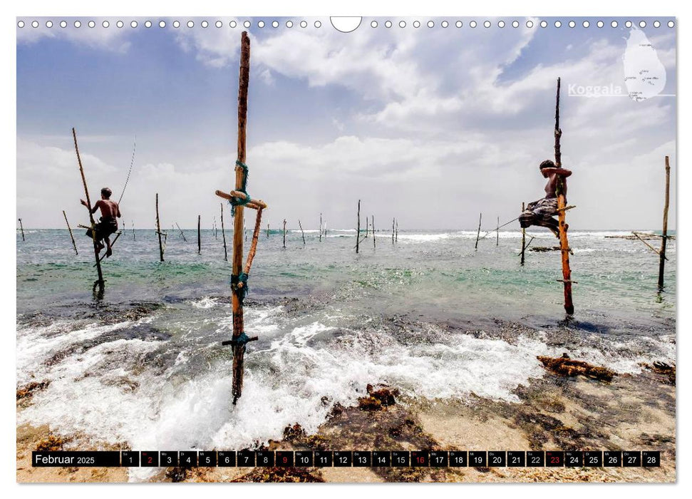 Sri Lanka, eine Reise über die Insel der King Coconut (CALVENDO Wandkalender 2025)