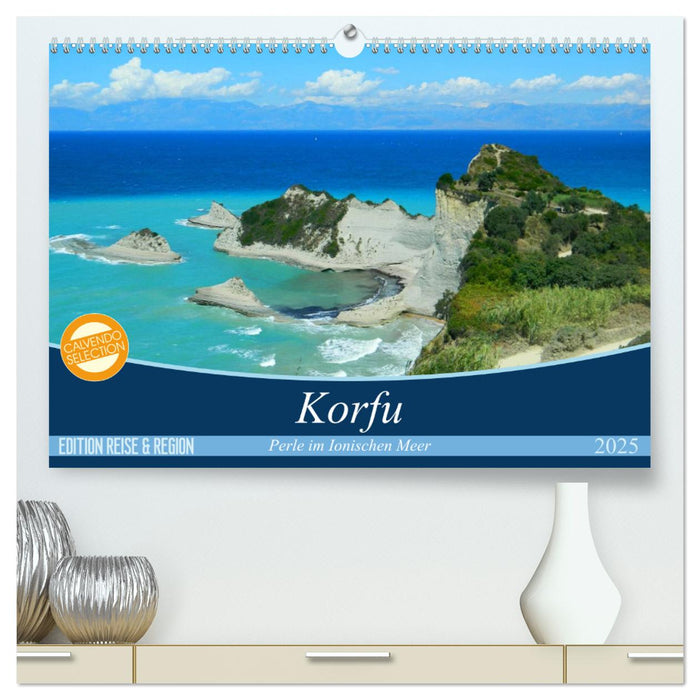 Korfu, Perle im Ionischen Meer (CALVENDO Premium Wandkalender 2025)