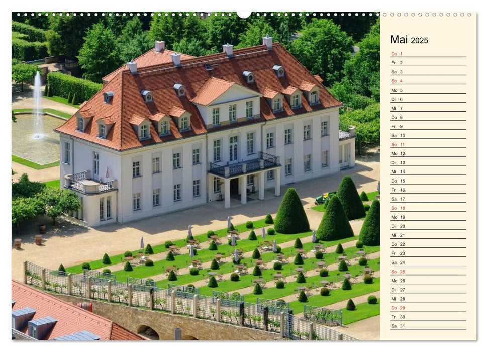 Sächsische Schlösser und Burgen (CALVENDO Premium Wandkalender 2025)