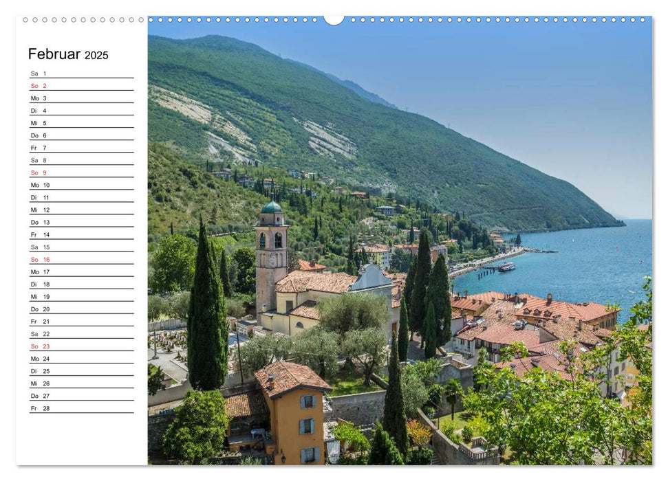 WUNDERBARER GARDASEE Riva del Garda und Torbole (CALVENDO Premium Wandkalender 2025)