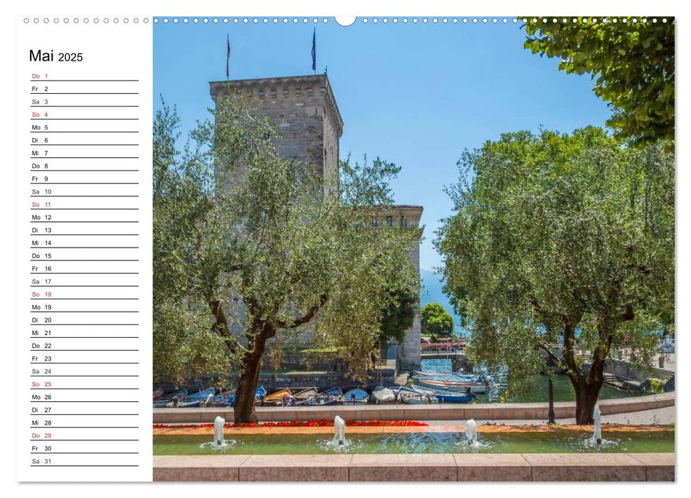 WUNDERBARER GARDASEE Riva del Garda und Torbole (CALVENDO Premium Wandkalender 2025)