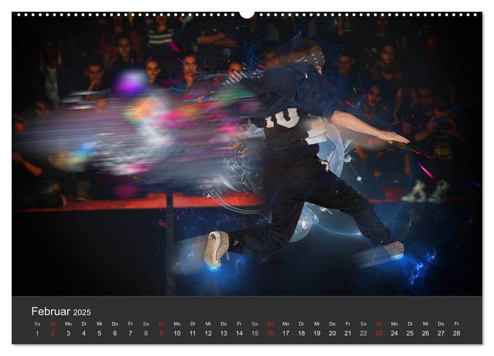 Break Dance B-boys & B-girls (CALVENDO Premium Wandkalender 2025)