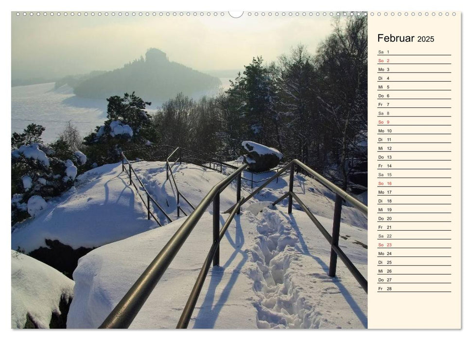 Elbsandsteingebirge (CALVENDO Premium Wandkalender 2025)