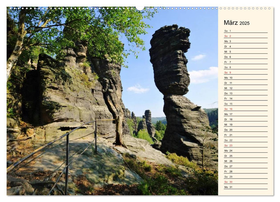 Elbsandsteingebirge (CALVENDO Premium Wandkalender 2025)