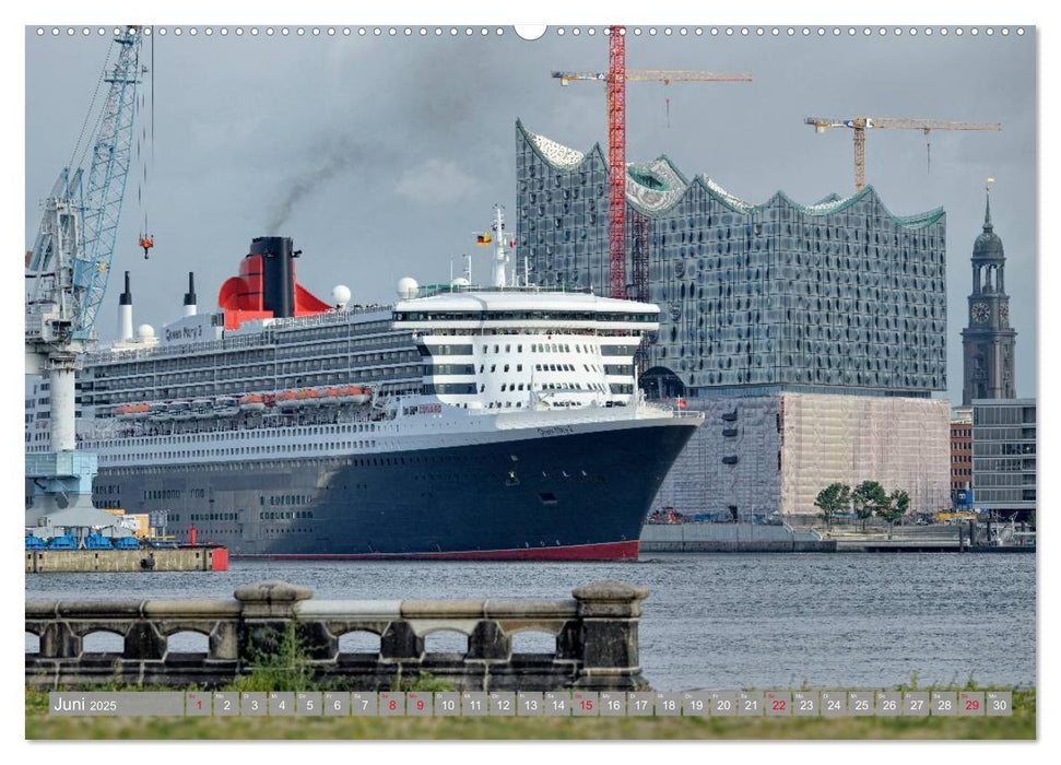 Hamburg Stadt an der Alster und Elbe (CALVENDO Premium Wandkalender 2025)