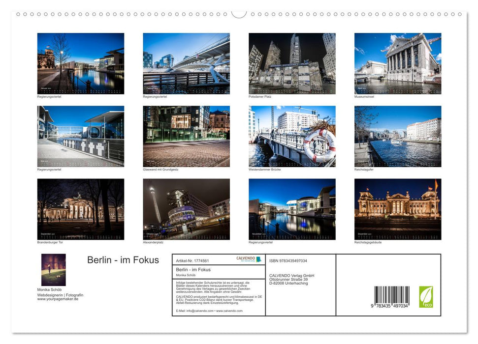 Berlin - im Fokus (CALVENDO Premium Wandkalender 2025)