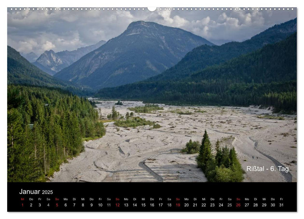 TransAlp - zu Fuß über die Alpen von München nach Venedig (CALVENDO Premium Wandkalender 2025)