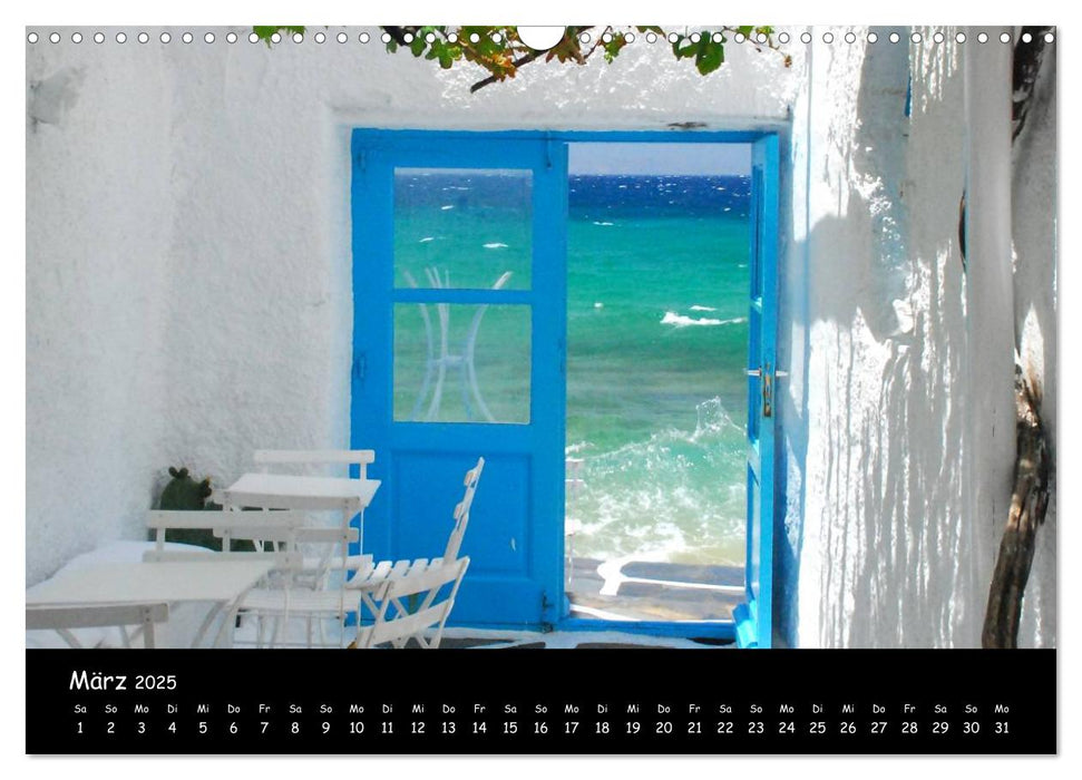 Mykonos - Stille Ecken (CALVENDO Wandkalender 2025)