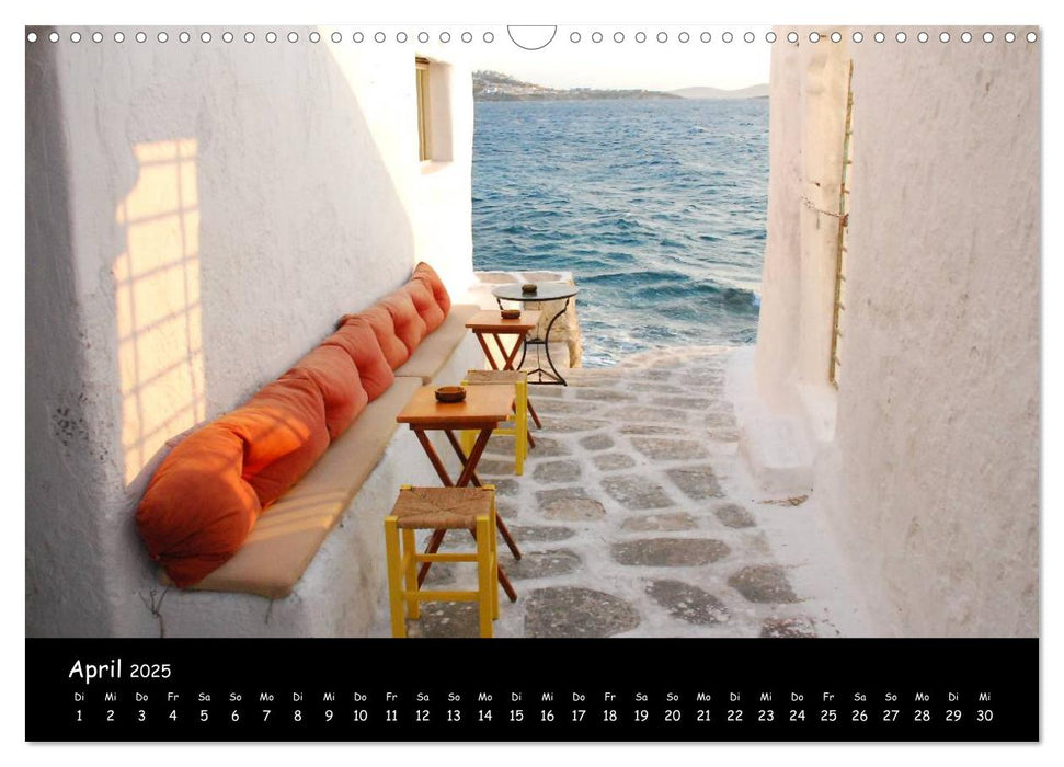 Mykonos - Stille Ecken (CALVENDO Wandkalender 2025)