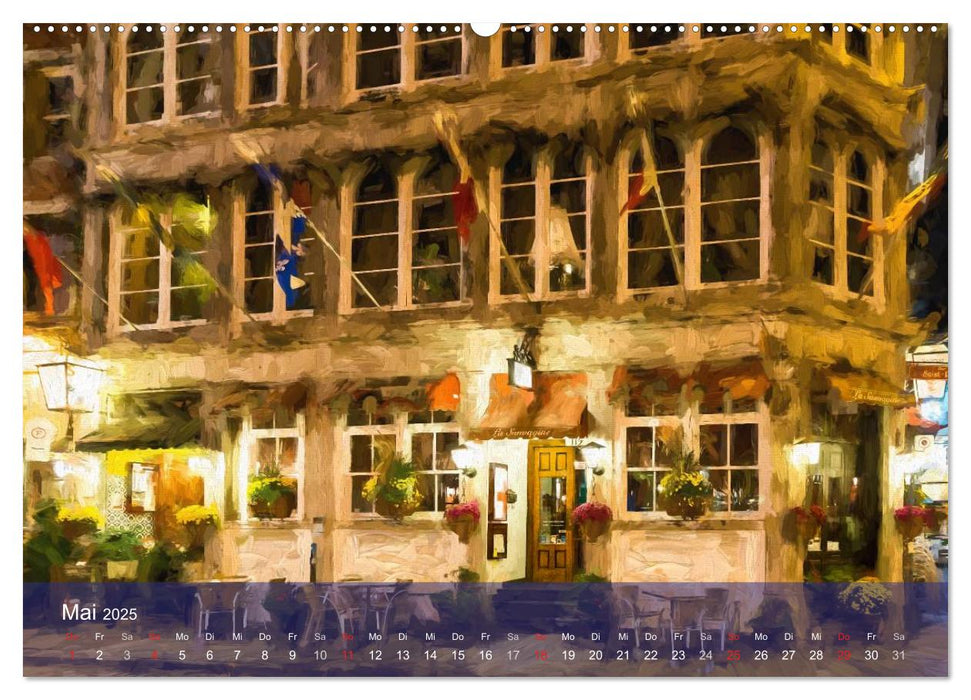 Montreal bei Nacht (CALVENDO Premium Wandkalender 2025)