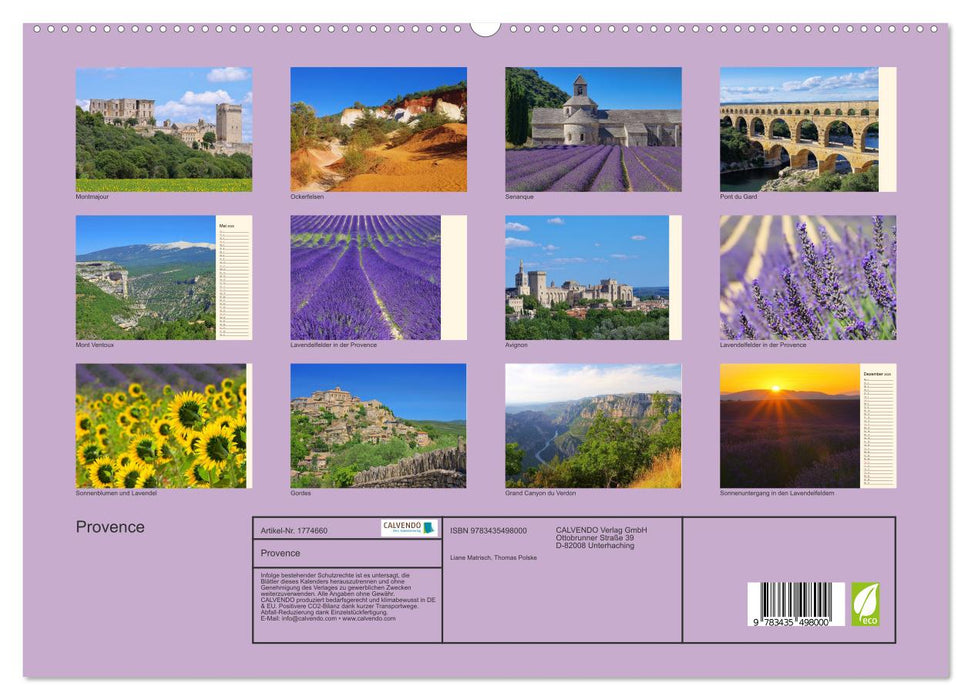 Provence (CALVENDO Premium Wandkalender 2025)