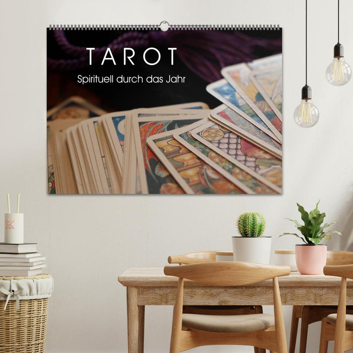 Tarot. Spirituell durch das Jahr (CALVENDO Wandkalender 2025)