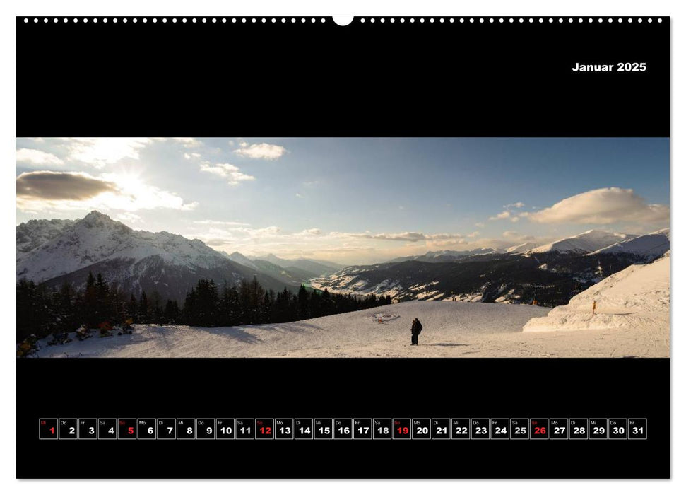 Dolomitenpanorama Gipfelglück und Sehnsuchtsort (CALVENDO Premium Wandkalender 2025)