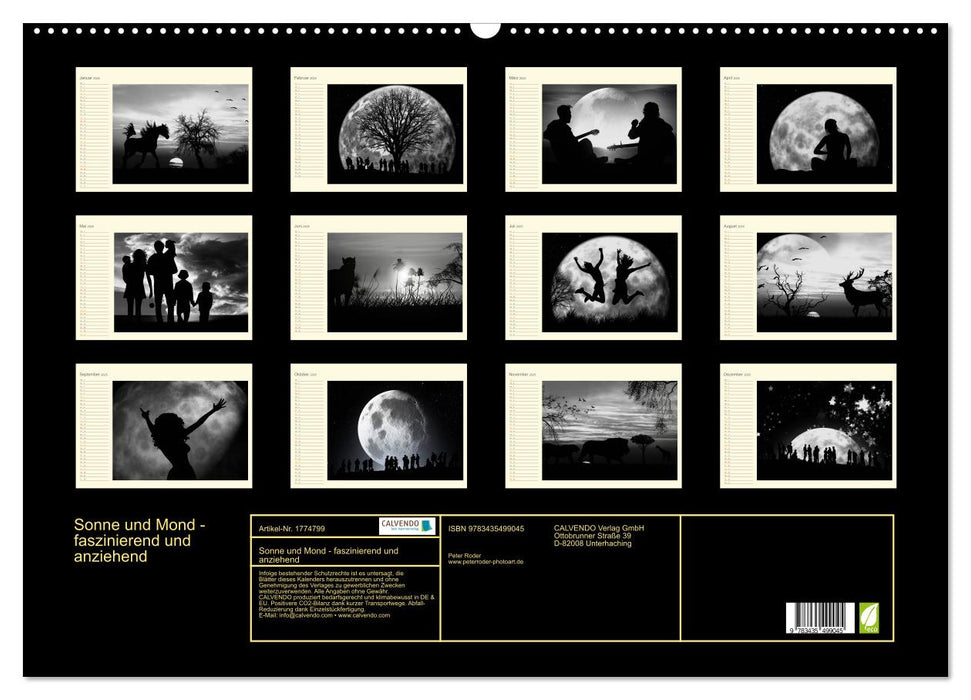 Sonne und Mond - faszinierend und anziehend (CALVENDO Wandkalender 2025)