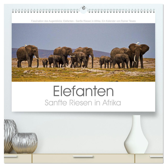 Elefanten - Sanfte Riesen in Afrika (CALVENDO Premium Wandkalender 2025)