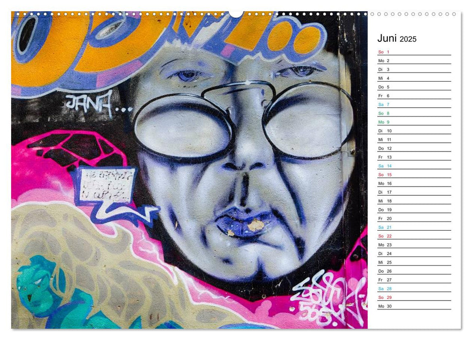 Dresden Graffiti (CALVENDO Premium Wandkalender 2025)