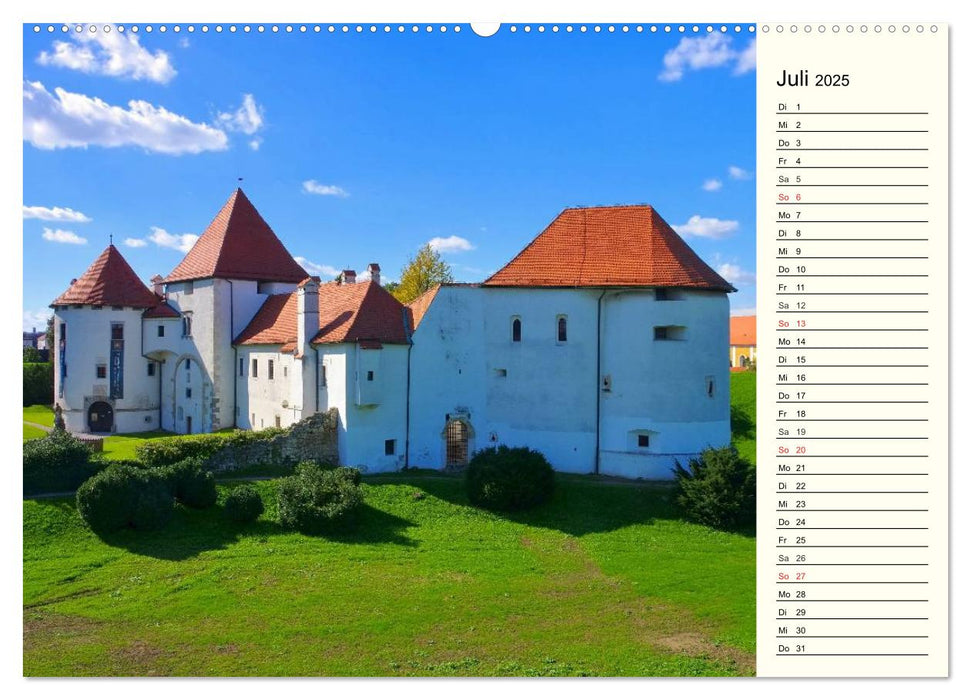 Burgen in Kroatien (CALVENDO Premium Wandkalender 2025)