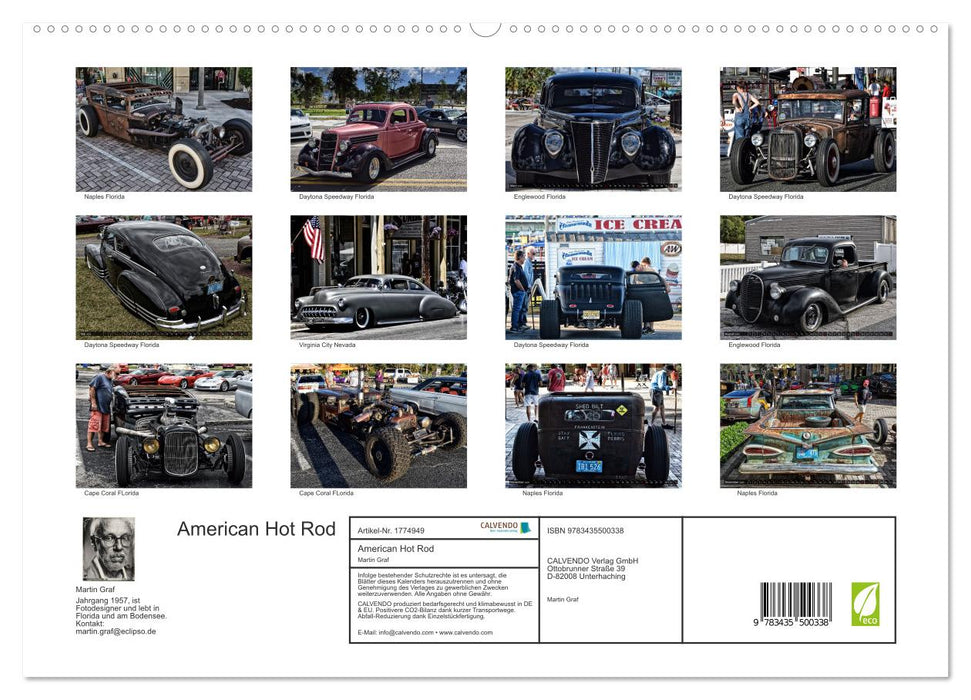American Hot Rod (CALVENDO Premium Wandkalender 2025)