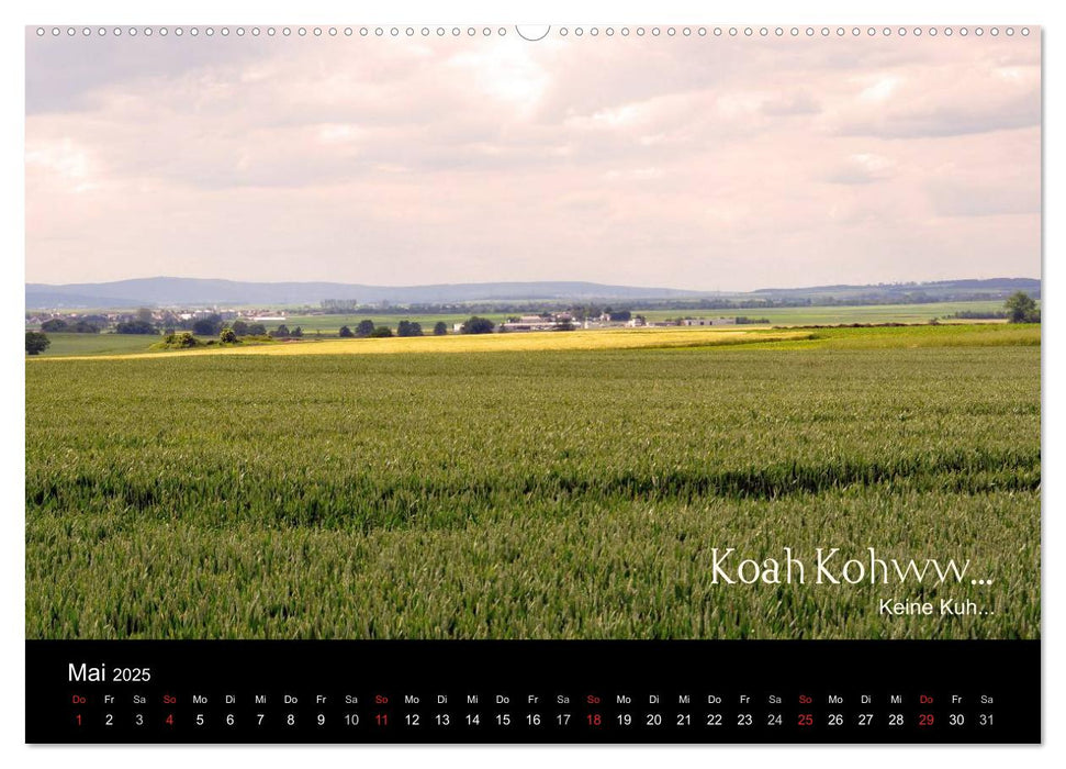 Die Wetterau mit Mundart-Statements (CALVENDO Premium Wandkalender 2025)