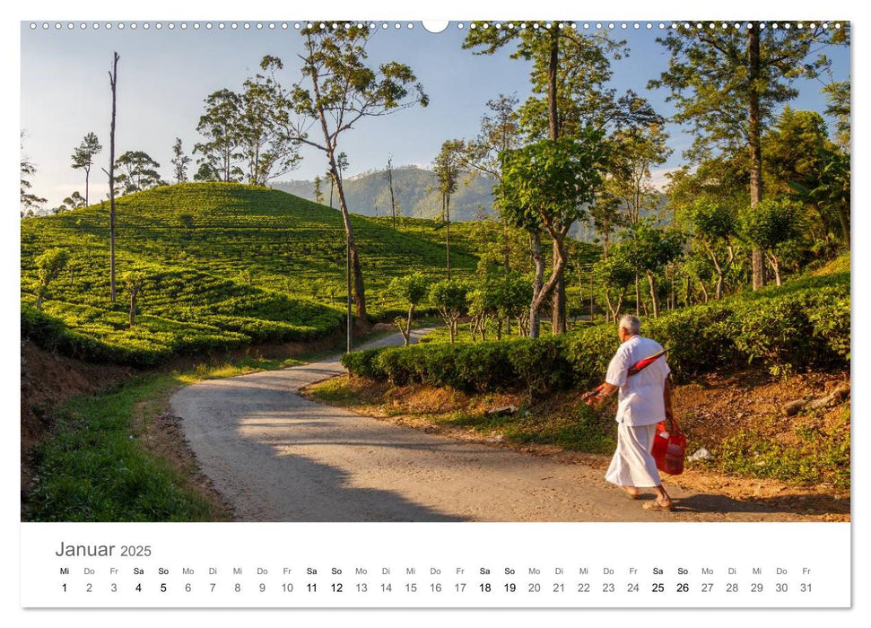 Sri Lanka - Paradies im indischen Ozean (CALVENDO Premium Wandkalender 2025)