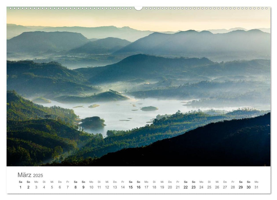 Sri Lanka - Paradies im indischen Ozean (CALVENDO Premium Wandkalender 2025)