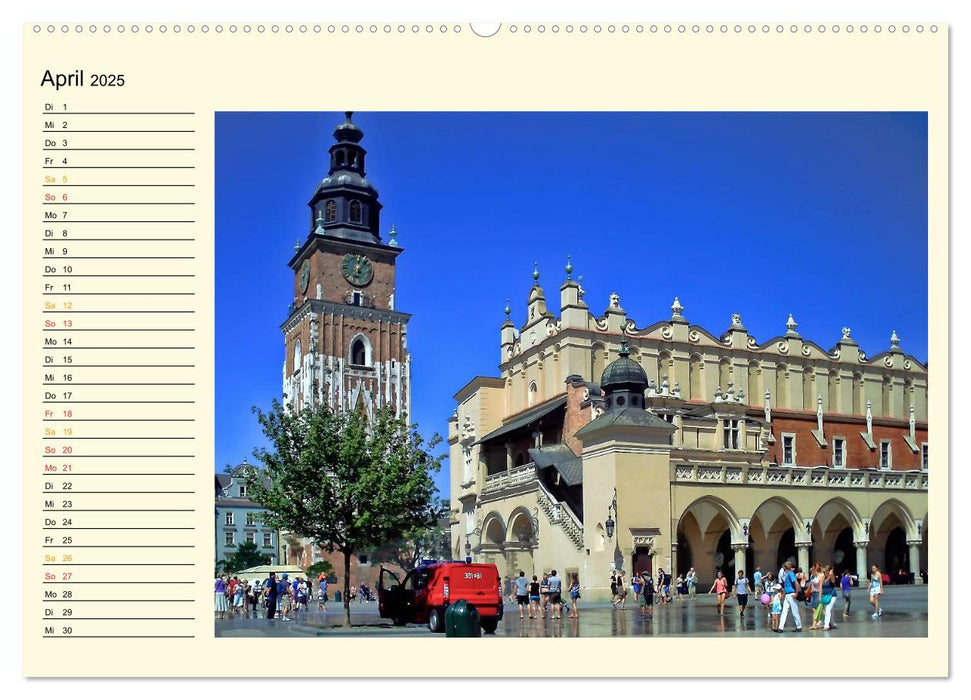 Krakau - das polnische Florenz (CALVENDO Wandkalender 2025)