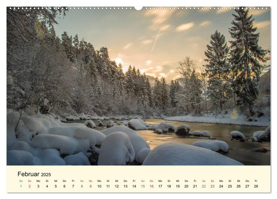 Das Saalachtal - Herz des Pinzgau (CALVENDO Premium Wandkalender 2025)