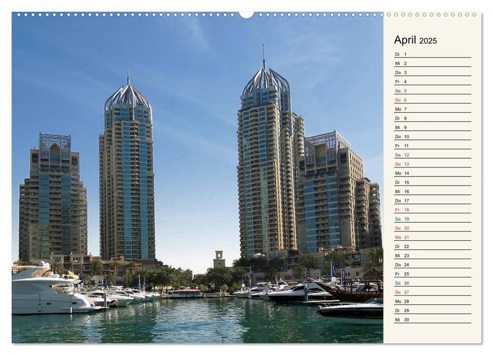 Abu Dhabi und Dubai (CALVENDO Premium Wandkalender 2025)