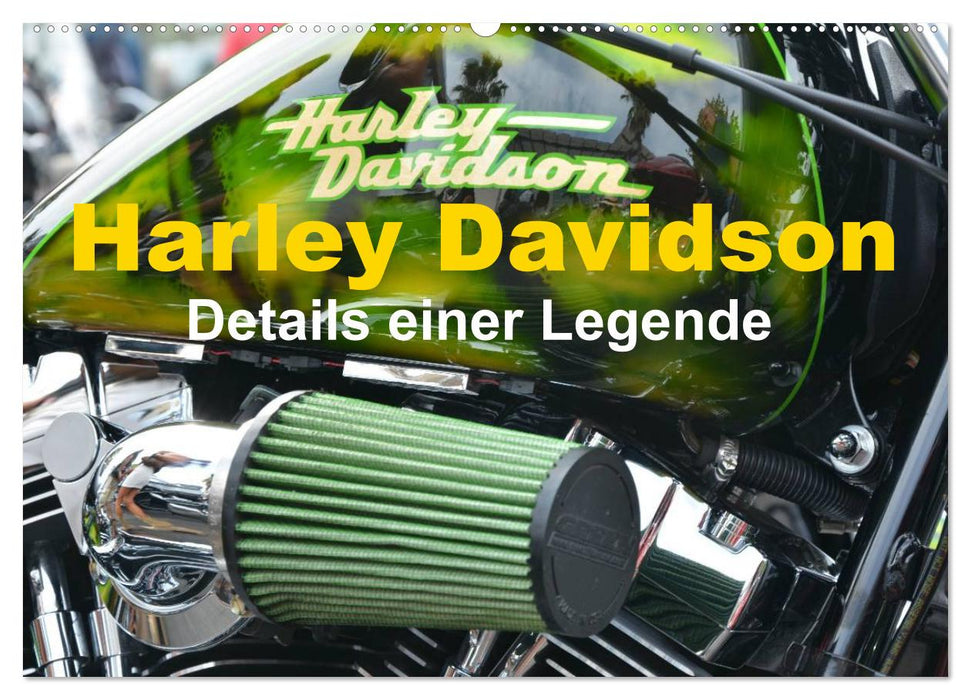 Harley Davidson - Details einer Legende (CALVENDO Wandkalender 2025)