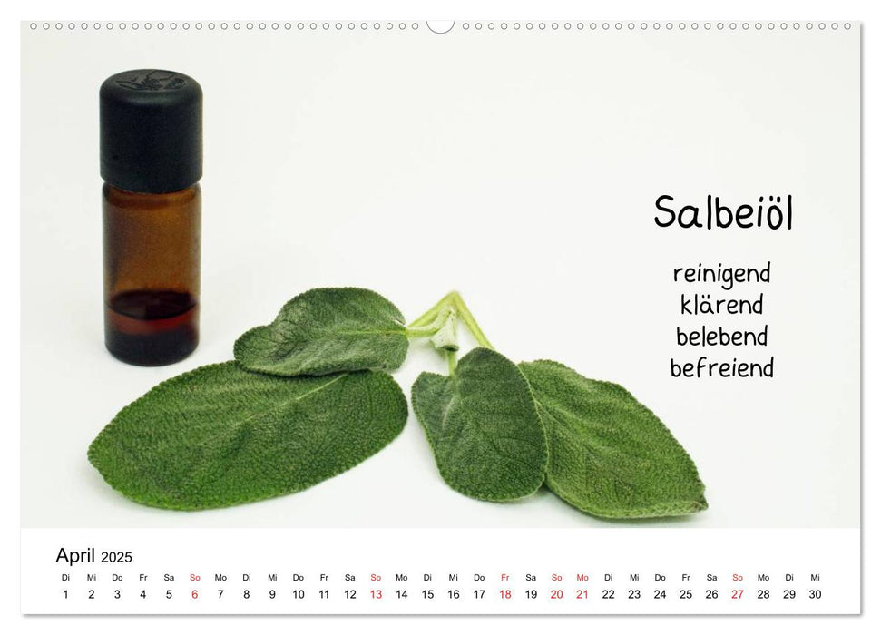 Aromatherapie - Düfte für die Seele (CALVENDO Premium Wandkalender 2025)