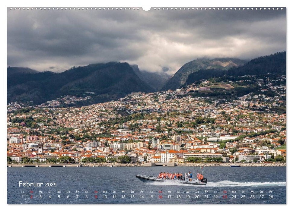 Madeira, die Insel im Atlantik (CALVENDO Premium Wandkalender 2025)